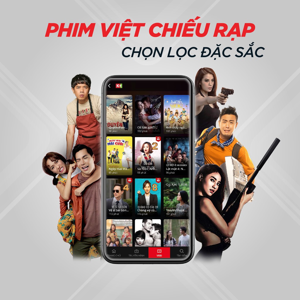 [Ứng dụng K+] Gói VOD- Thời hạn 1 tuần