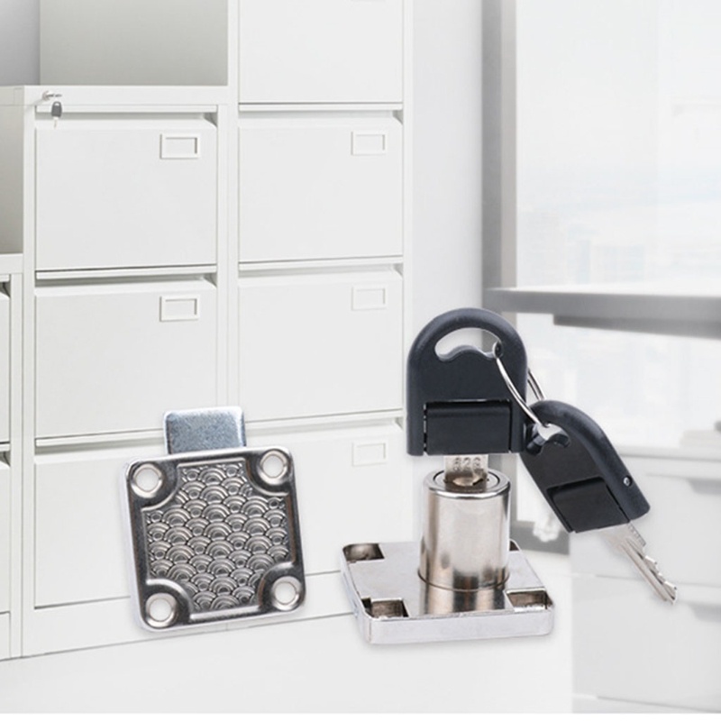 Ổ Khóa Ngăn Kéo Tủ Bằng Thép Không Gỉ Kèm 2 Chìa Khóa