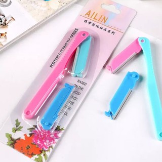 Dao cạo AILIN tỉa lông mày tặng thêm 2 lưỡi gập gọn - Dao cạo mày