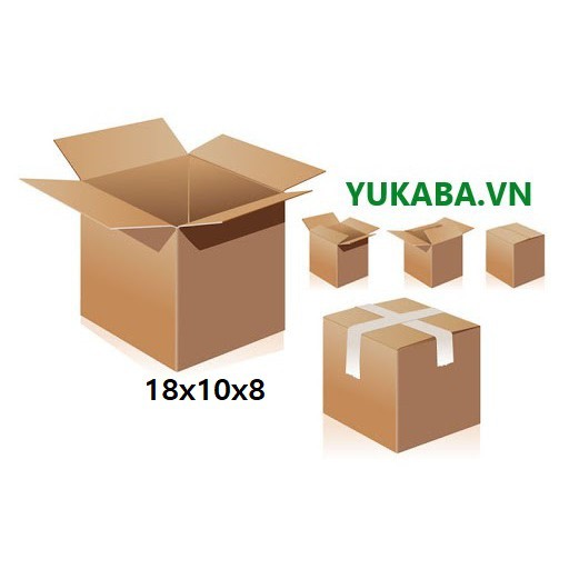 HL - 1 hộp thùng carton 18x10x8