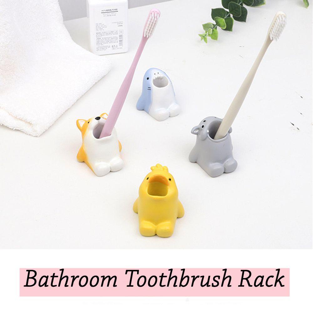 FOREVER New Bathroom Storage Cartoon Animal Ornaments Toothbrush Rack Cute Creative Bathroom Home Holder