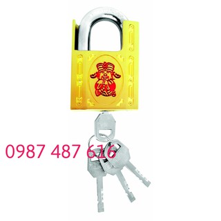 Khoá VIỆT TIỆP treo đồng THẦN TÀI, chìa thay đổi góc 01622