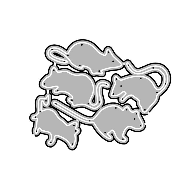 Khuôn Cắt Giấy Kim Loại Trang Trí Hình Nhóm Nhạc Blala