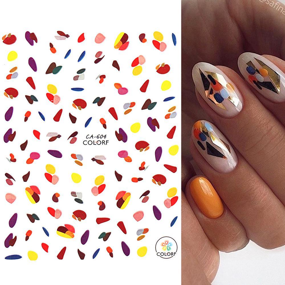 Miếng Dán Trang Trí Móng Tay Chủ Đề Mùa Hè Dễ Thương