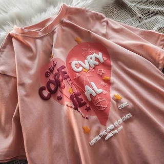 ÁO BIỂU TƯỢNG TRÁI TIM ÁO PHÔNG NỮ ĐÁNG YÊU ÁO THUN ULZZANG