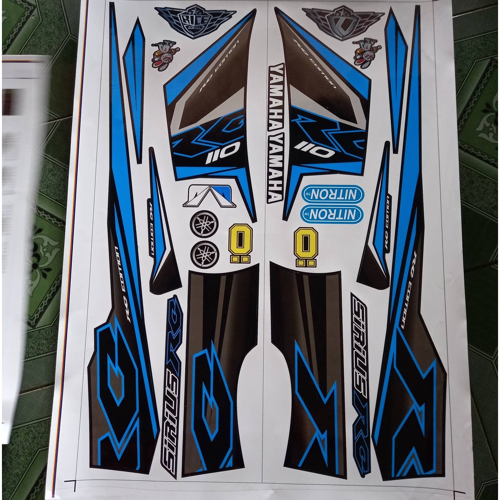 tem rời sirius RC xanh đen
