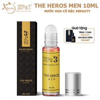Nước hoa Nam Nữ cô đặc XBeauty XPo3 The Hero Men Chai mini 10ML - Nước hoa thơm lâu cả ngày dành cho Nam & Nữ (Unisex)