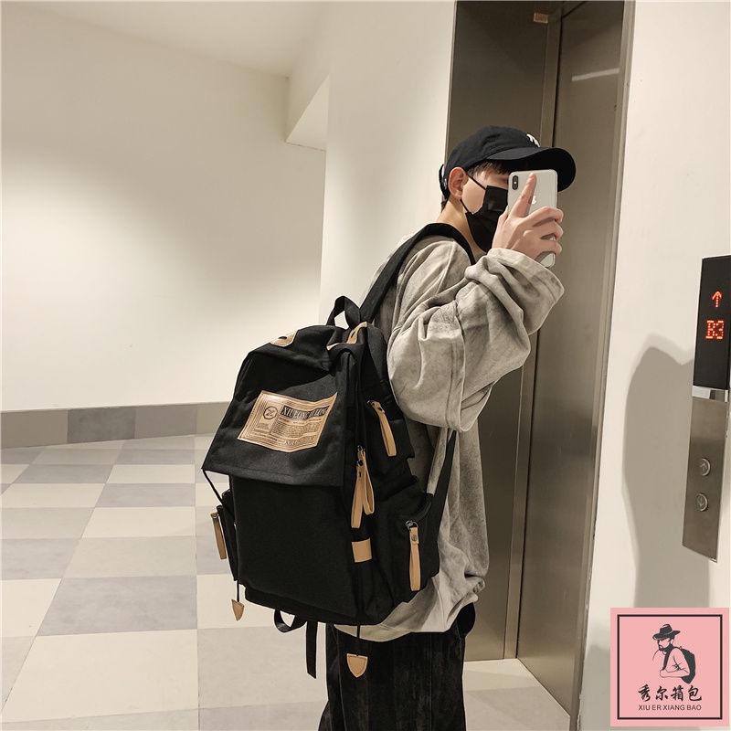 Ba Lô Đựng Laptop Sức Chứa Lớn Phong Cách Hàn Quốc Harajuku Hàng Mới 2022