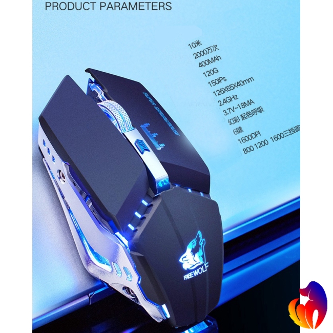 Blackhole Chuột Quang Không Dây 2.4g 2400dpi Cho Laptop