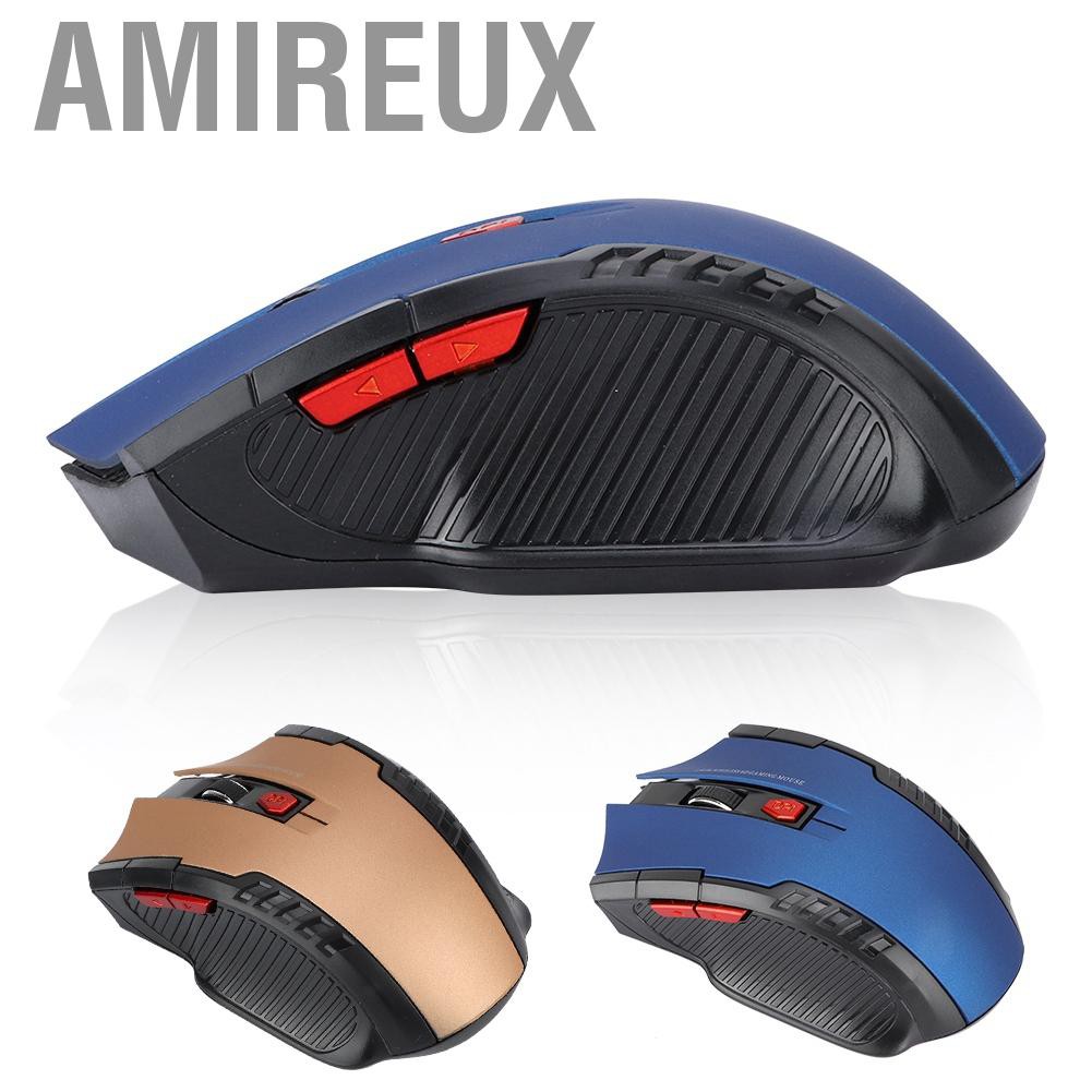 Amireux 113 2.4G 1600DPI USB Wireless Mouse Ergonomic Optical Positioning for Laptop