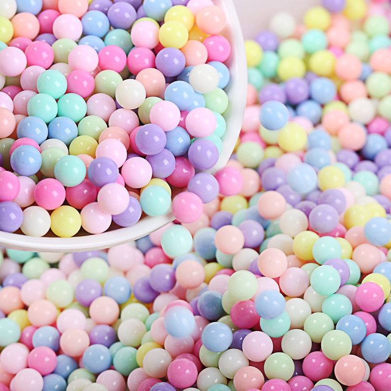 Túi 10g hạt nhựa làm phụ kiện trang sức/điện thoại DIY