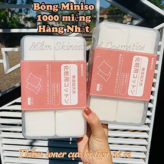 Hộp bông tẩy trang Miniso  1000 miếng