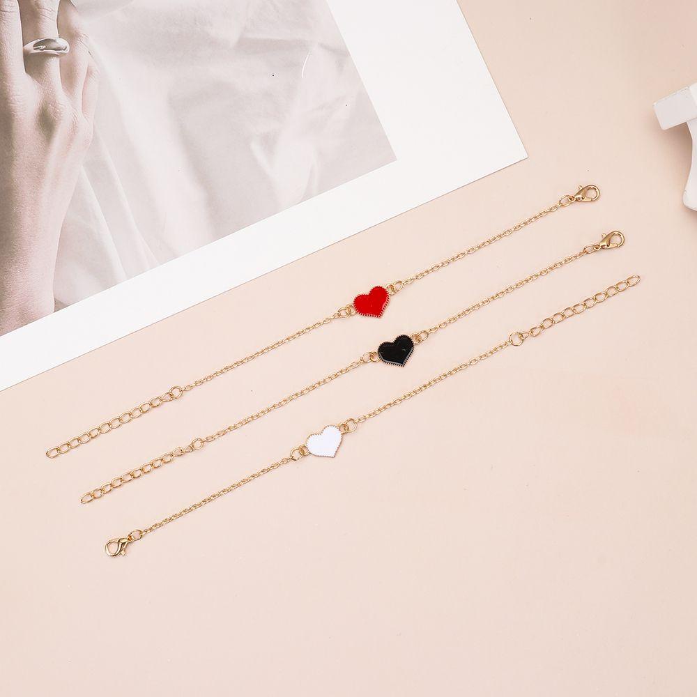 BSUNS Vòng Tay Mặt Hình Trái Tim Đơn Giản Thời Trang