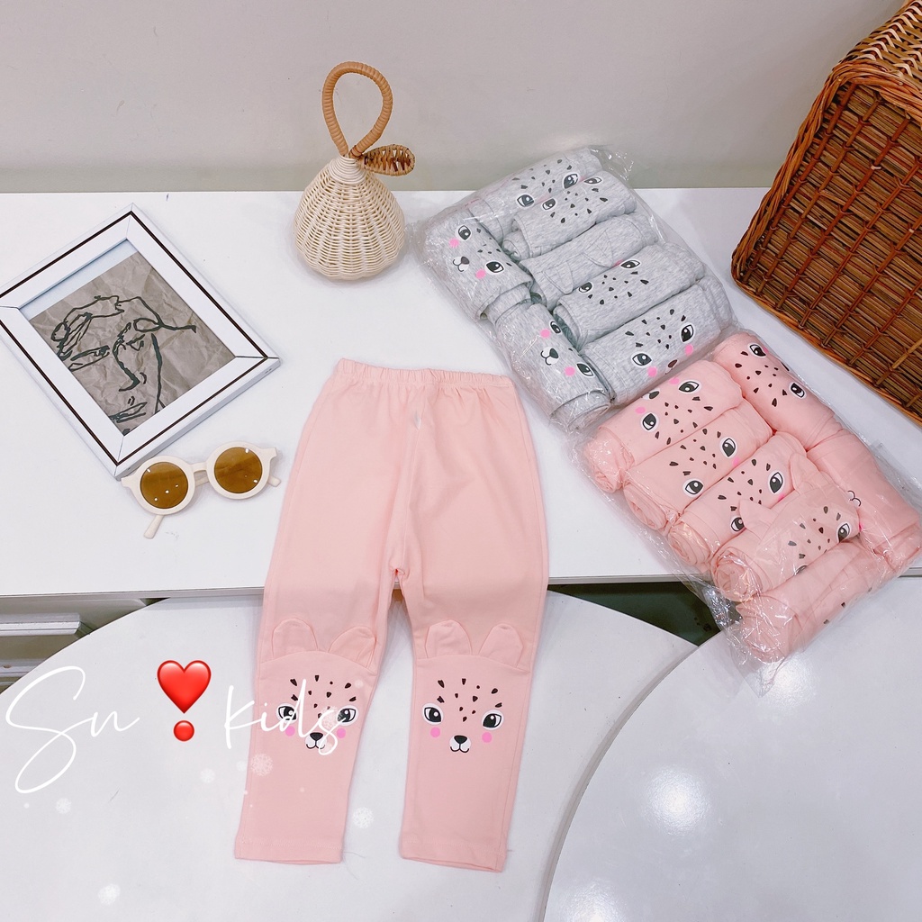 Quần legging mặt thú chất cotton 4 màu cực đẹp cho bé Namkidshop (V508)