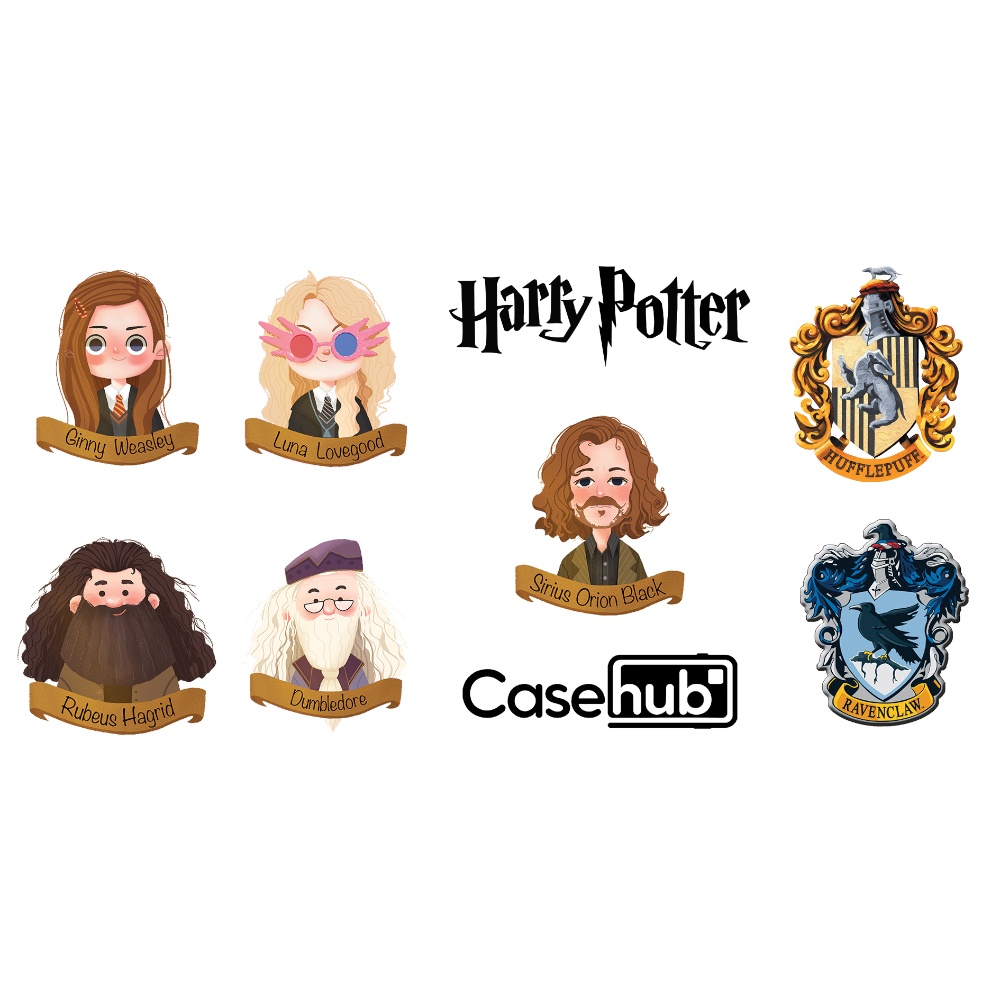 Bộ Sticker Harry Potter độc quyền Casehub - Sticker CHỐNG NƯỚC cao cấp siêu bền siêu đẹp