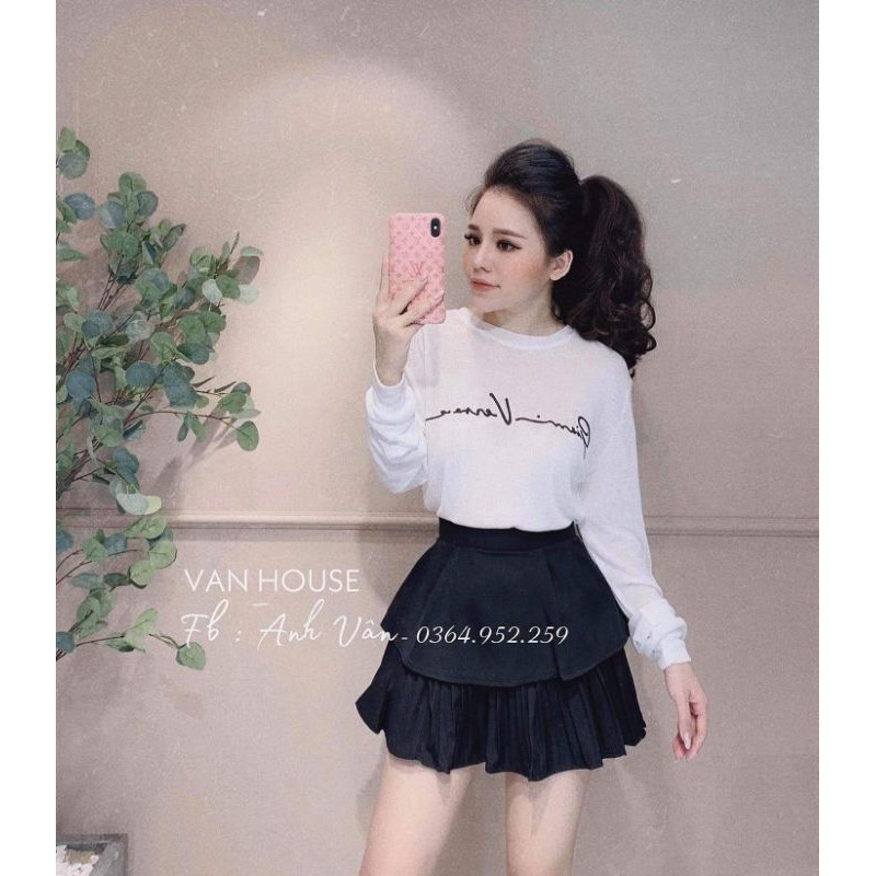 Chân váy tầng chân bèo hàng QC