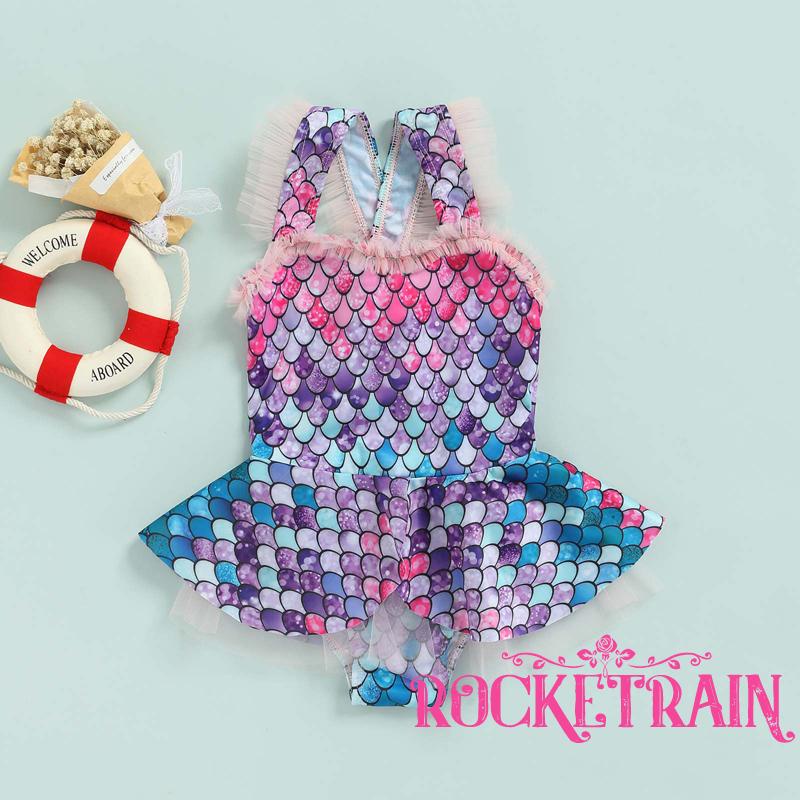♔Ks✬Bikini Lưới Nhiều Lớp Họa Tiết Vảy Cá