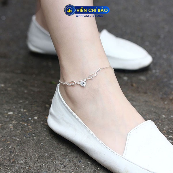 Lắc chân bạc nữ Angel Cánh thiên thần chất liệu bạc S925 thời trang phụ kiện trang sức nữ Viễn Chí Bảo L500022
