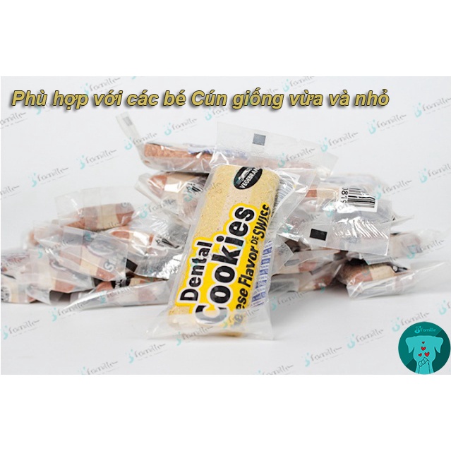 Snack làm sạch răng miệng JFamille, Bánh thưởng Cookie Phô mai Thụy sĩ và Steak kiểu Mỹ. Ngon xuất sắc. JF188