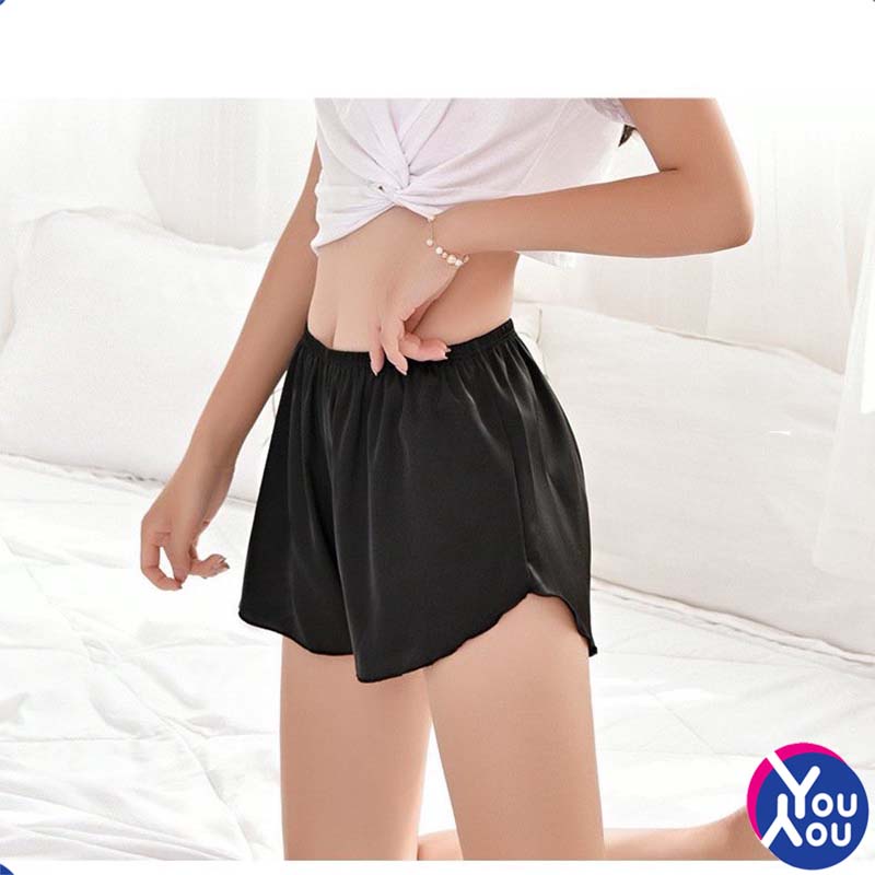 Quần sooc lụa mềm mát mặc ở nhà đi ngủ, mặc trong váy 𝐘𝐨𝐮𝐘𝐨𝐮