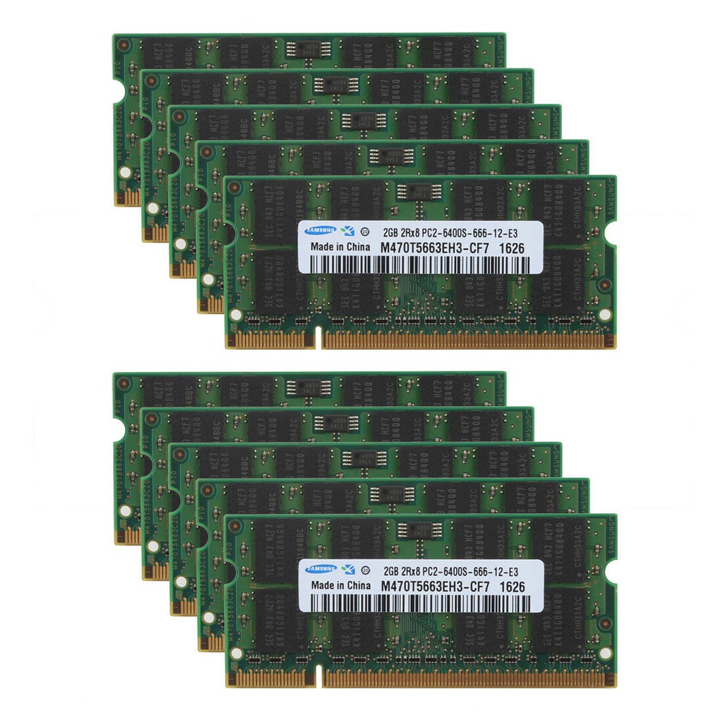 Ram Laptop DDR2 2GB BUS 667/800 - BẢO HÀNH 36 Tháng