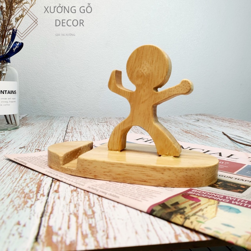 Giá Đỡ Điện Thoại Gỗ Nhiều Hình Chất Liệu Gỗ Tự Nhiên