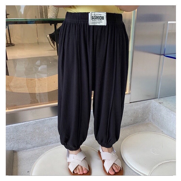 (9-19kg) Quần dài trẻ em - Quần tăm bo chun cho bé TTR166