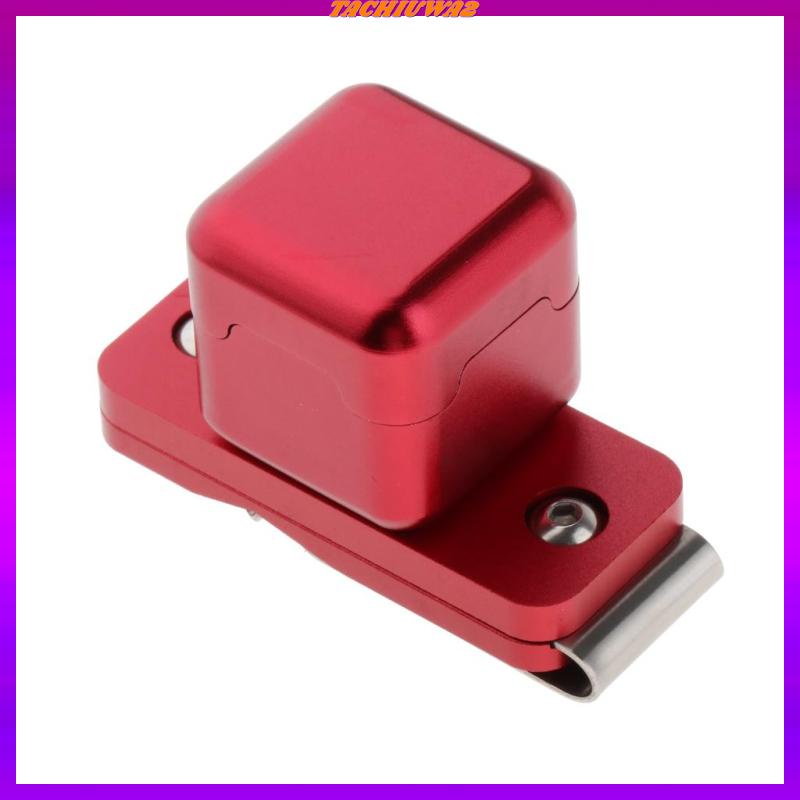 [Tachiuwa2] Hộp Đựng Phấn Bida Bằng Kim Loại Màu Đen Kèm Kẹp