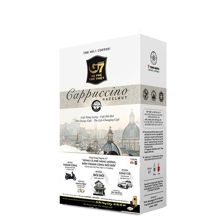 CÀ PHÊ G7 CAPPUCCINO HAZELNUT
