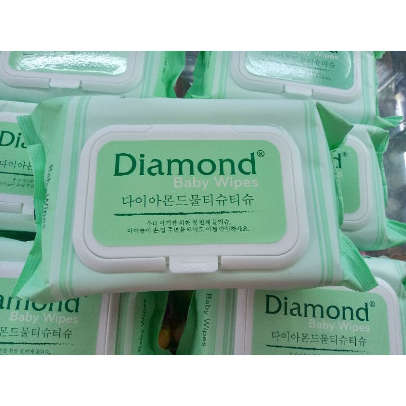 Khăn ướt Diamond Baby Wipes, hàng công ty, date mới