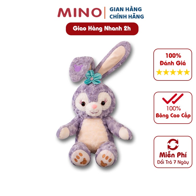 [Mã LT50 giảm 50k đơn 250k] Gấu Bông Thỏ Tím Đáng Yêu Cao Cấp 50cm MINO STORE TH43