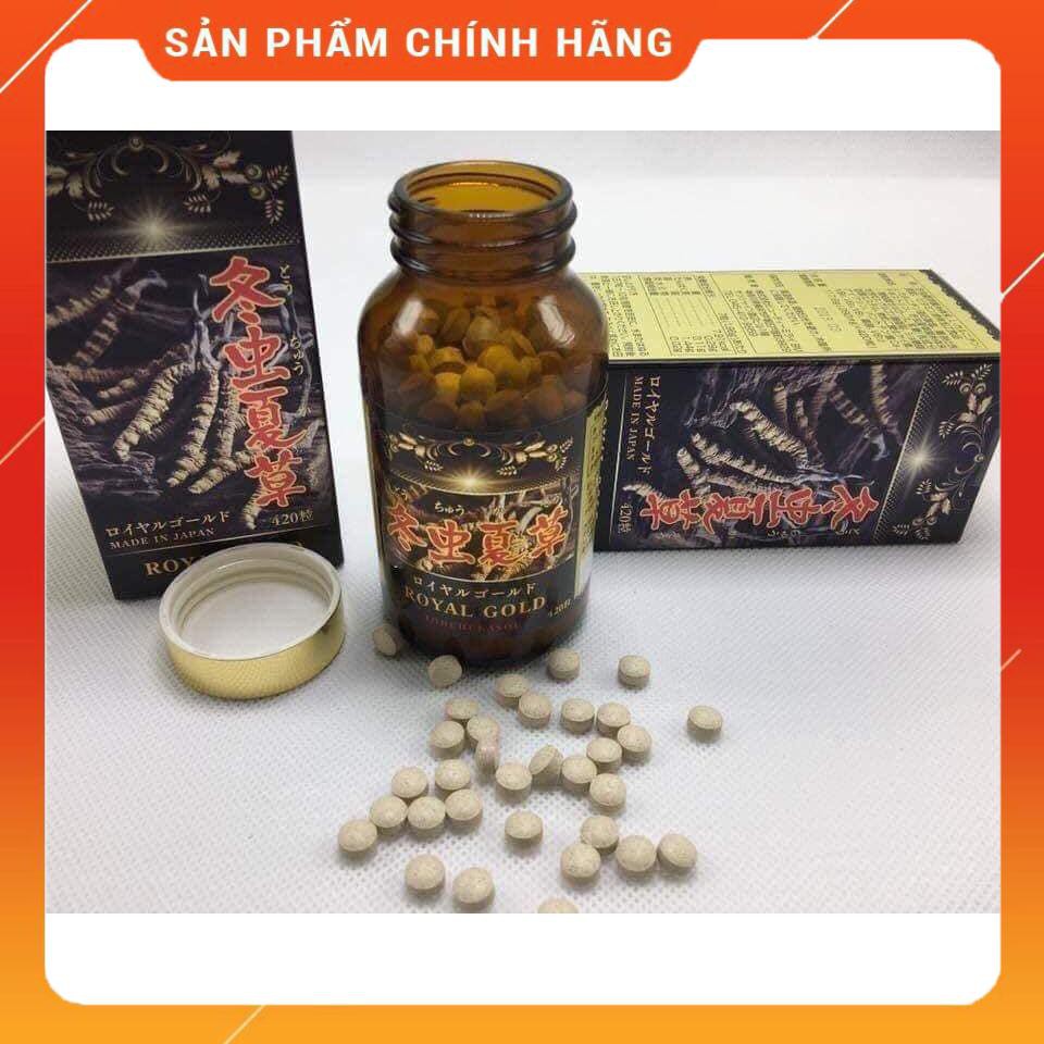 Hàng auth Viên uống Đông trùng hạ thảo Nhật Bản Royal Gold 420 viên