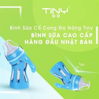 Bình Sữa Thủy Tinh Cổ Cong Tiny Baby 180ml