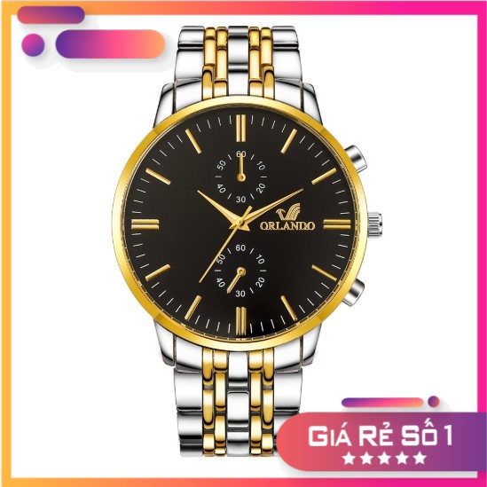 🔥HOT🔥Đồng Hồ Nam ORLANDO Dây Kim Loại Cực Hot - Đ1