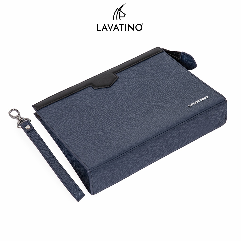 Ví Nam Cầm Tay PHELIM Clutch Da Bò Thật Cao Cấp Thiết Kế Sang Trọng Chính Hãng LAVATINO - CLB21