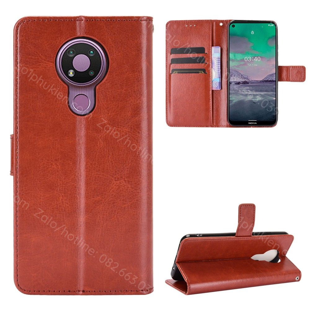 Bao da Nokia 3.4 / 5.4 / 7.2 có ngăn đựng thẻ, chống xem phim, chất da mịn, sang trọng bền đẹp
