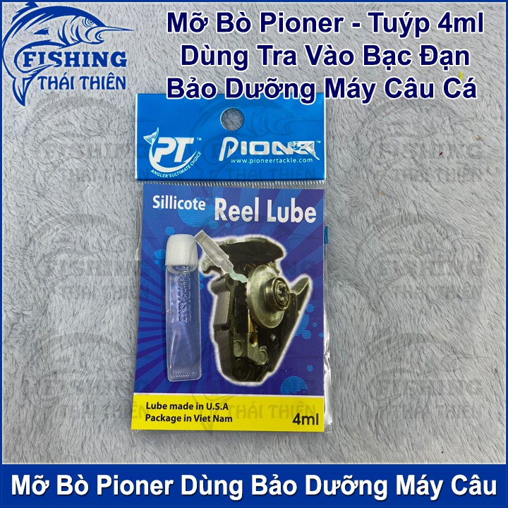 Mỡ Bò Pioner Dùng Bôi Trơn Nhông Bạc Đạn Bảo Dưỡng Máy Câu Cá Tuýp 4ml