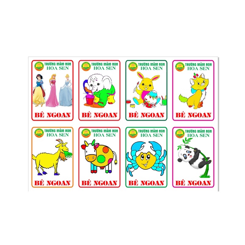 BÉ NGOAN IN TÊN TRƯỜNG 1000 phiếu