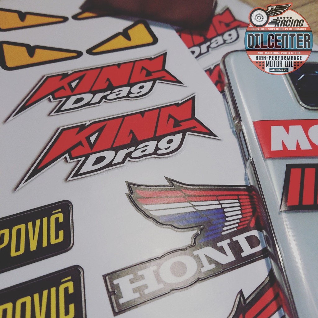 Tem Mini Mắt Cú Dán Xe Siêu Đẹp Chống Nước kích thước 9x3cm