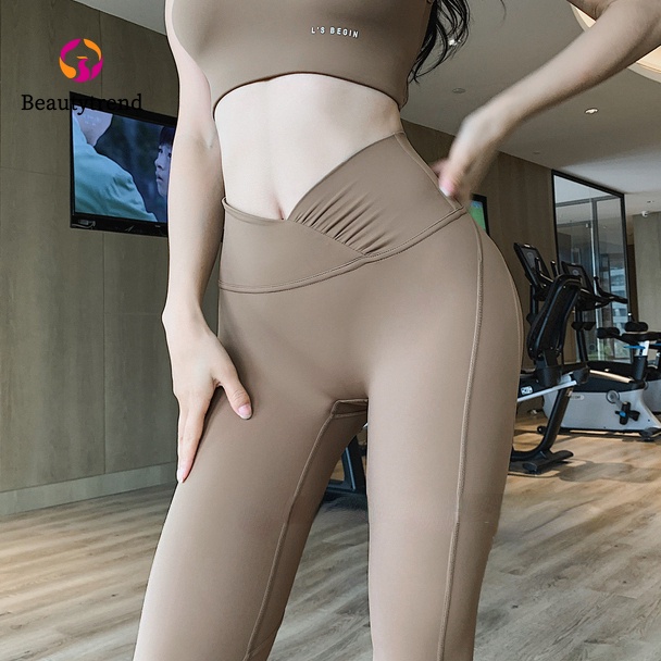 Quần dài thể thao lưng cao vải nhanh khô cao cấp cho nữ