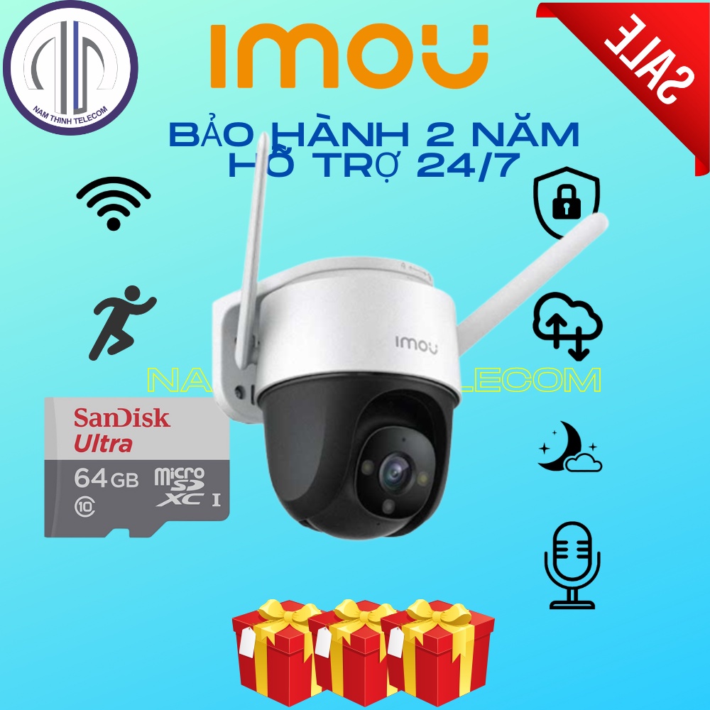 Camera ngoài trời IMOU S42FP S41FP S21FP S22FP chống trộm, có màu ban đêm, xoay 360 độ đàm thoại hàng chính hãng