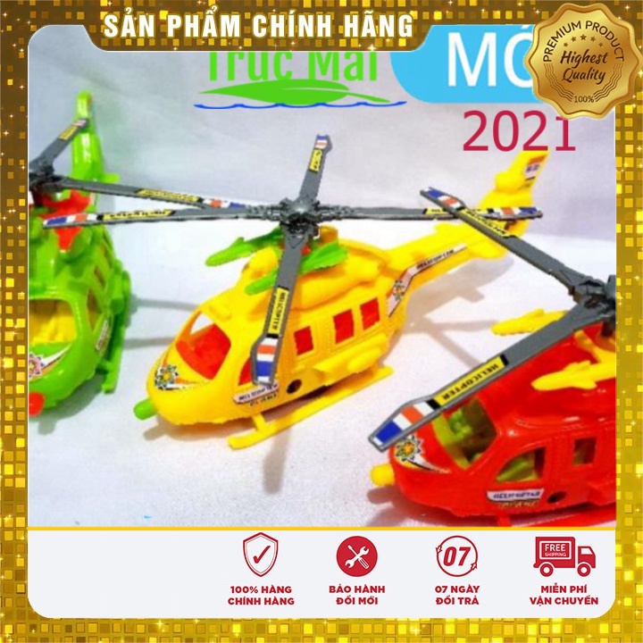 Đồ chơi máy bay trực thăng cót rút - máy bay nhựa giá rẻ Npp Phùng Trúc Mai