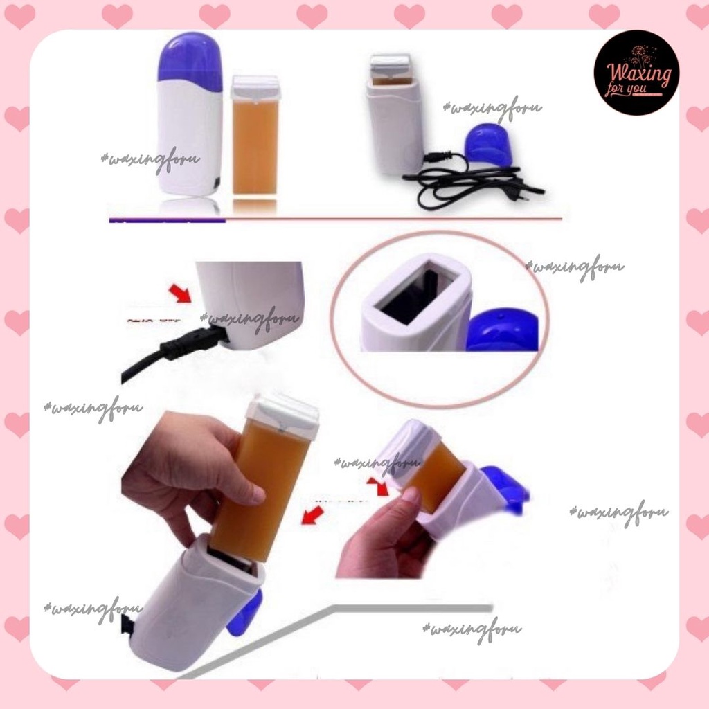 MÁY WAX LÔNG NÓNG - THANH LĂN TẨY LÔNG KHÔNG ĐAU - MÁY CẦM TAY SẠCH LÔNG  ❤️Freeship❤️siêu tiện lợi