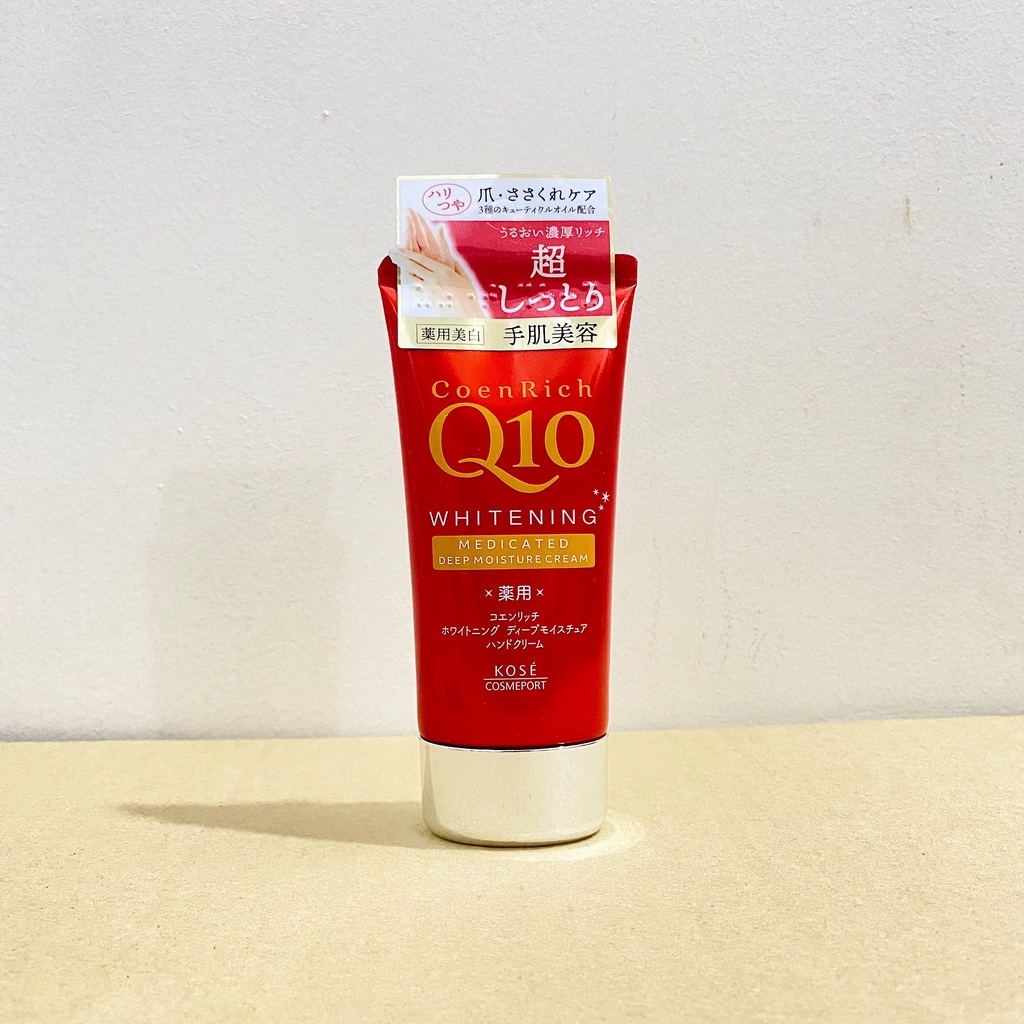 Kem dưỡng da tay Kose Hand Cream Q10 Nhật Bản giúp dưỡng trắng mịn, cấp ẩm sâu cho tay nhiều loại - Lọ 80g