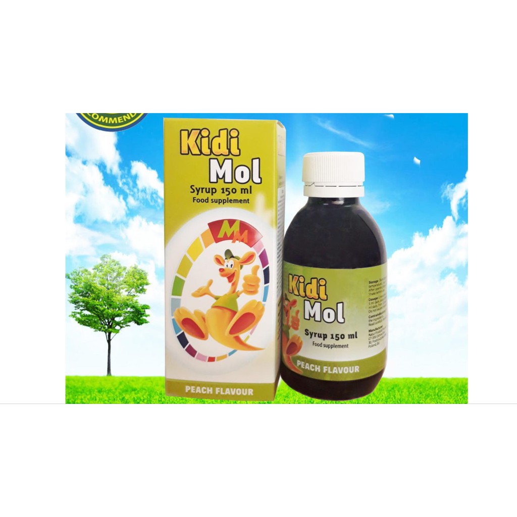 Siro cho trẻ biếng ăn chậm lớn tăng sức đề kháng KidiMol 150ml | Shopee Việt Nam