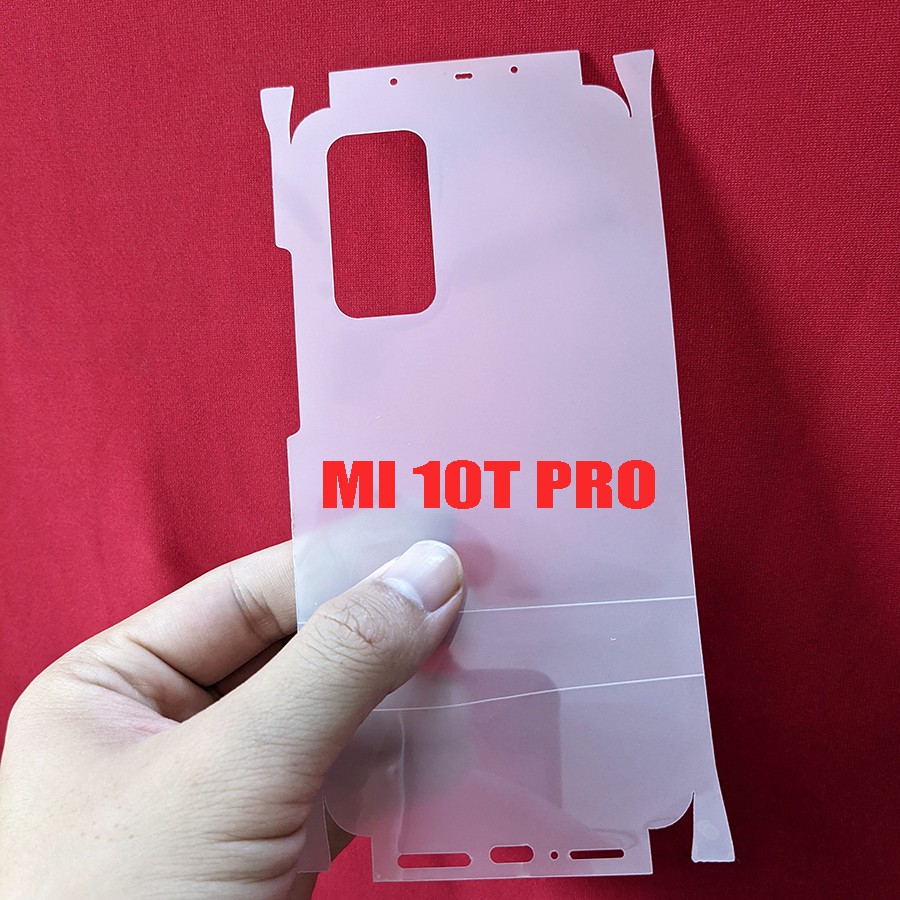 Bộ kính cường lực - PPF 3 lớp full viền Xiaomi Mi 10T Pro (loại xịn)