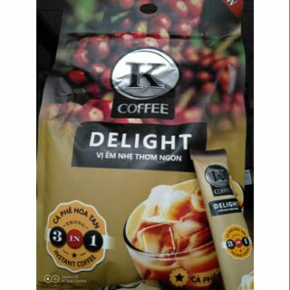 Combo 5 bịch cà phê sữa hòa tan 3in1 k-coffee delight 612