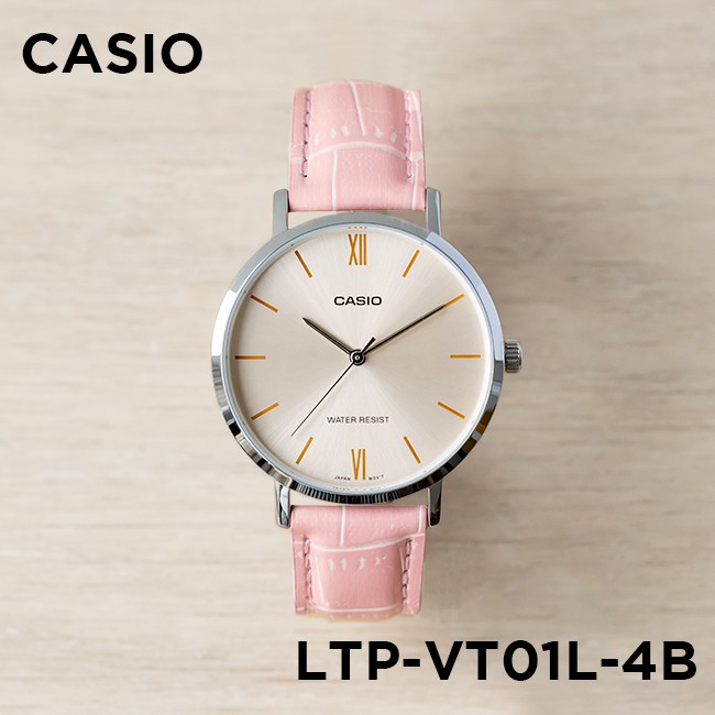 Đồng hồ nữ dây da Casio chính hãng Anh Khuê LTP-VT01L-4BUDF (34mm)