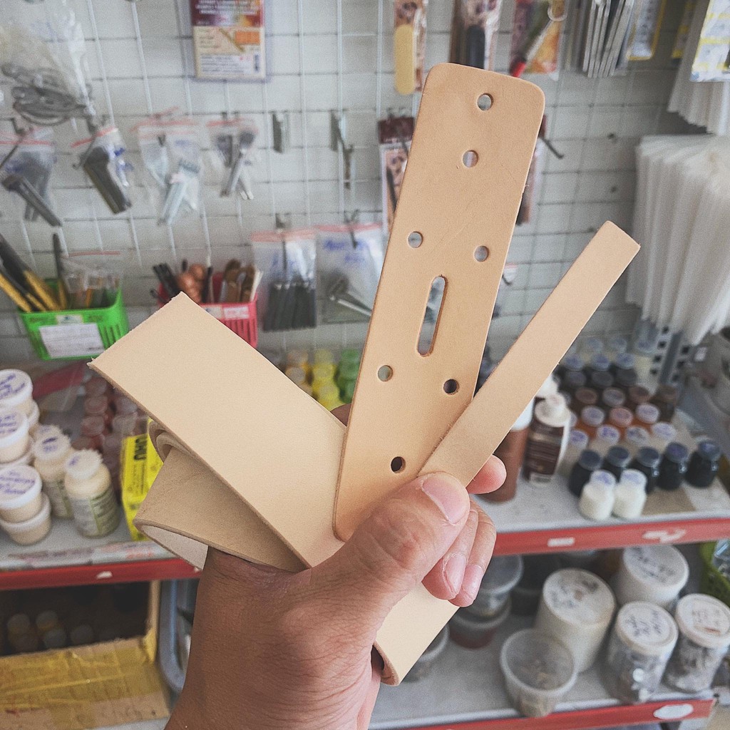 Phôi dây nịt từ da Veg Italy chưa nhuộm