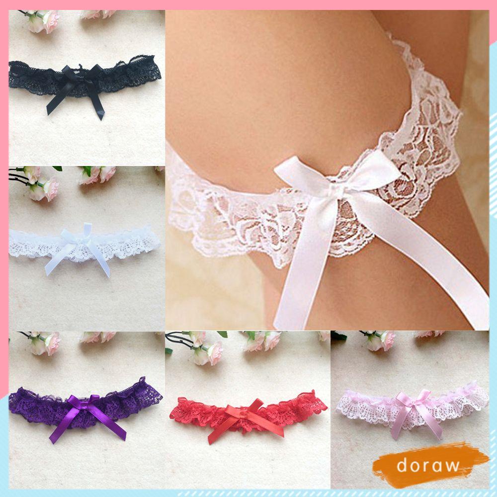 Nịt đùi phối ren đính nơ nhiều màu quyến rũ cho nữ